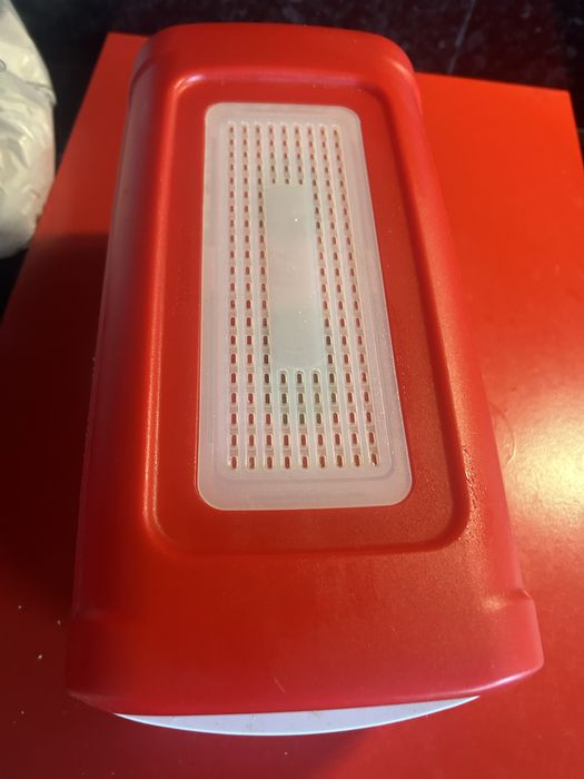 Pousa colher tupperware caixa pao