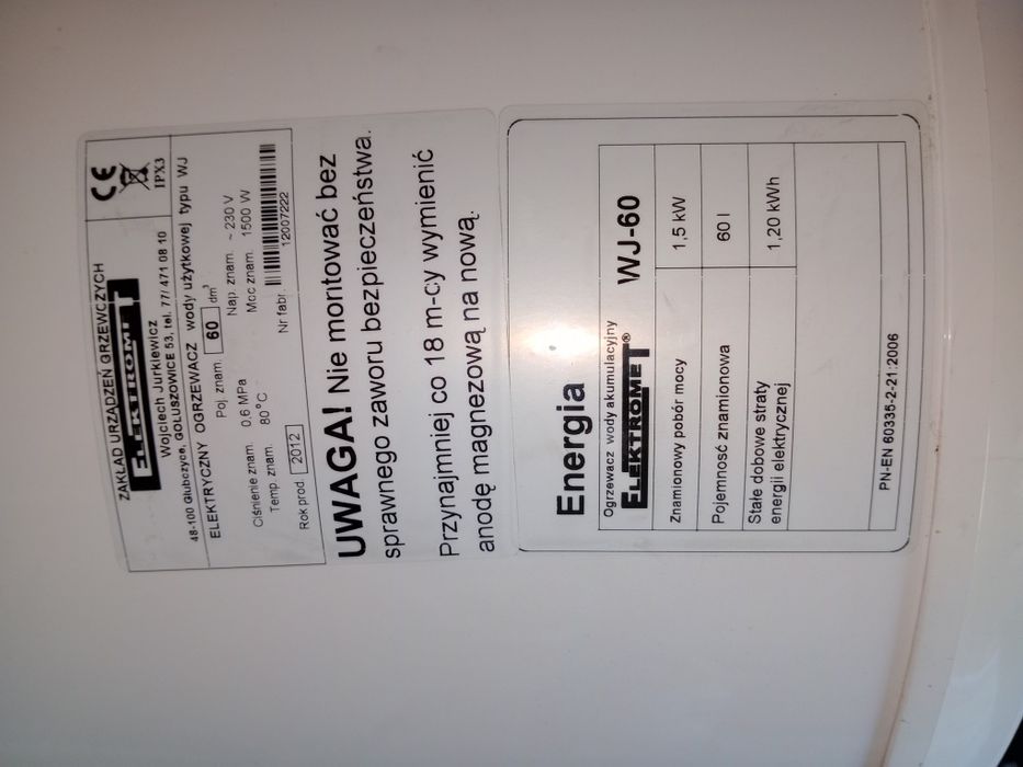 Bojler elektryczny na 220 v