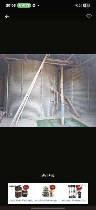 Silos zbożowy  wewnętrzny