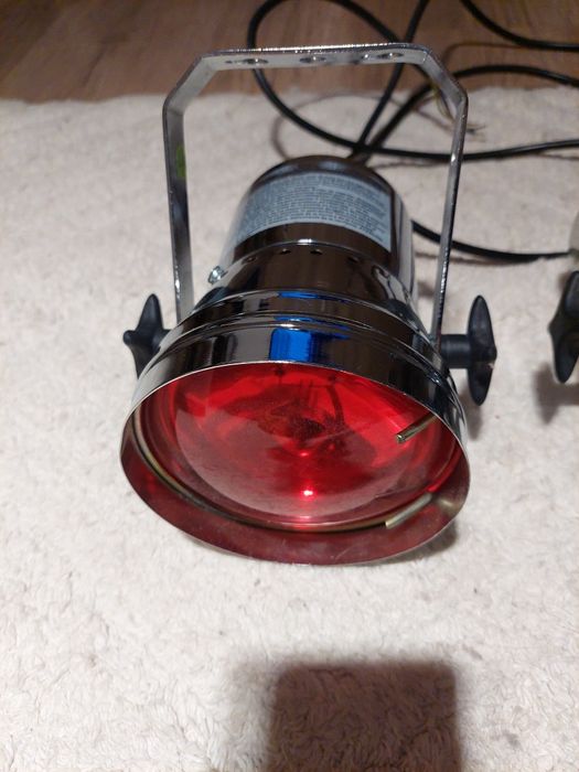 Pinspot z lampą PAR-36 6V/30W 3 szt RGB