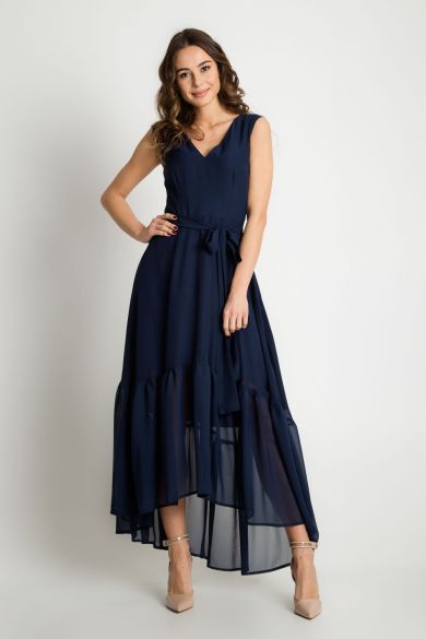 Zwiewna długa sukienka Bialcon nowa 42 z likwidacji sklepu