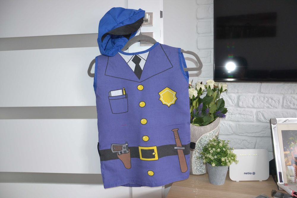 Strój Policjanta + czapka Bal karnawałowy