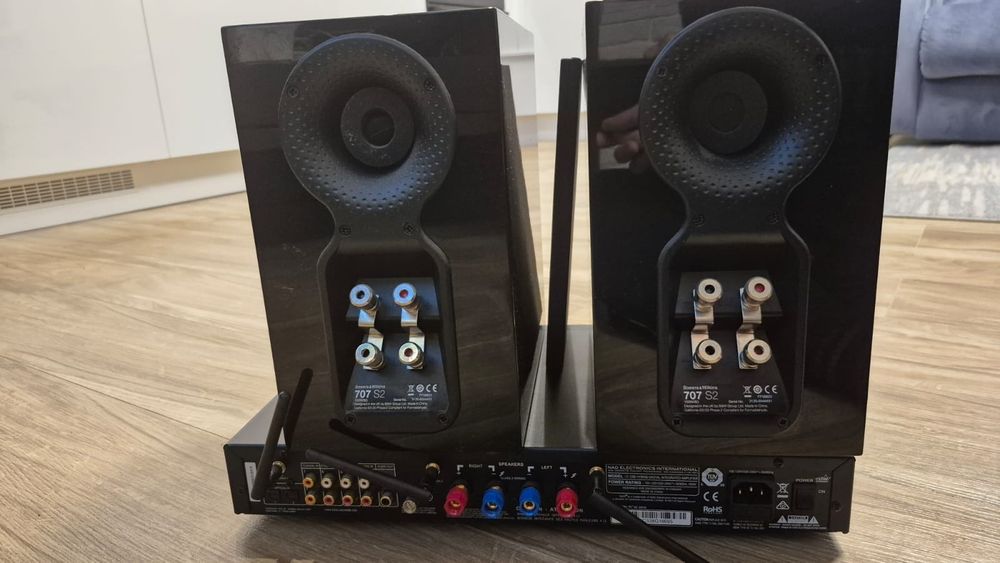 Kolumny B&W 707 S2 plus wzmacniacz zintegrowany NAD C338 8