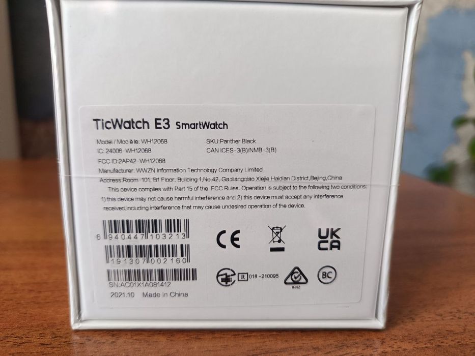 Mobvoi Ticwatch E3 Нові Black NFC Global