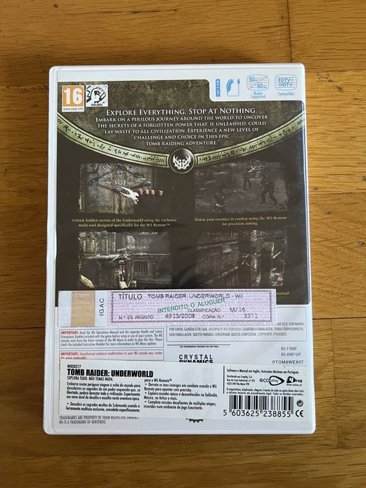 Jogo Tomb Raider Wii