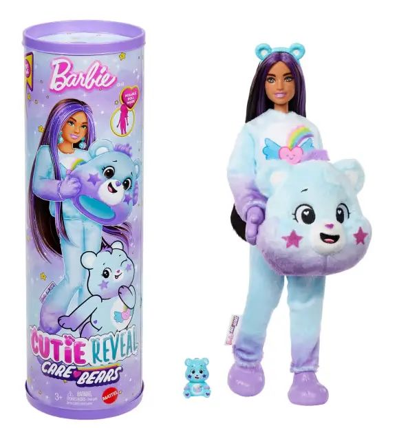 Barbie Cutie Reveal Care Bears. Jfv61 Dream Bright Bear. Barbie. Nowy Produkt
