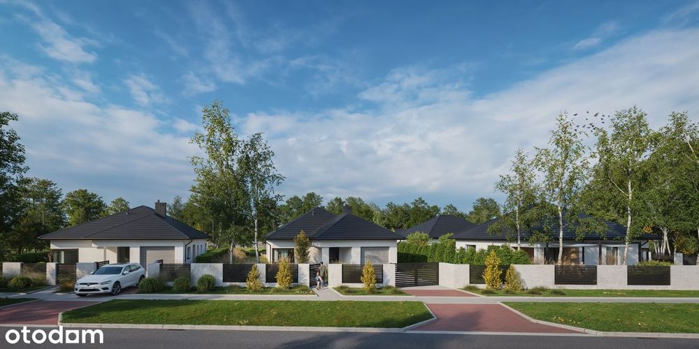 Nowy dom parterowy 112 m² – 2 sypialnie – spokojna, zdrojowa okolica