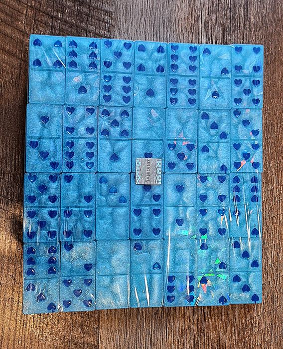 Rękodzieło unikatowe- piękne turkusowa woda Bora Bora- Domino!