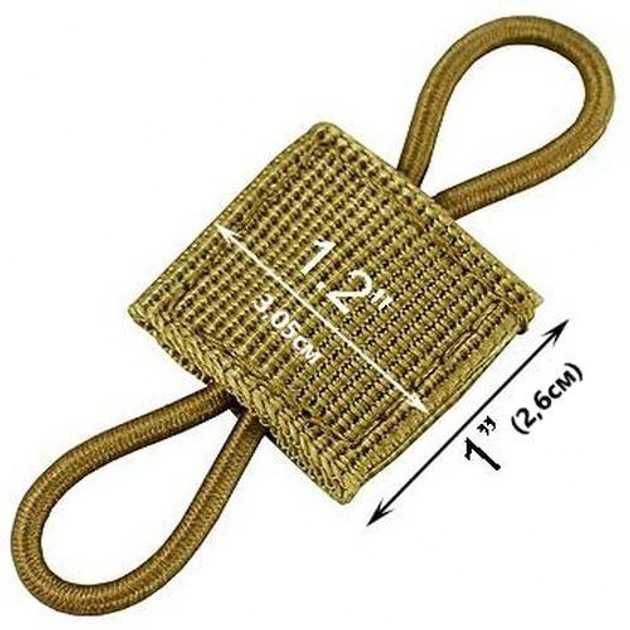 Фіксатор стропа на бронежилет плитоноска для закріплення речей в MOLLE