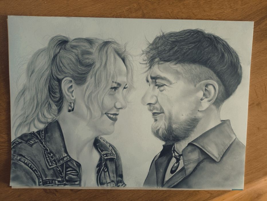 Portret rysunek ze zdjęcia