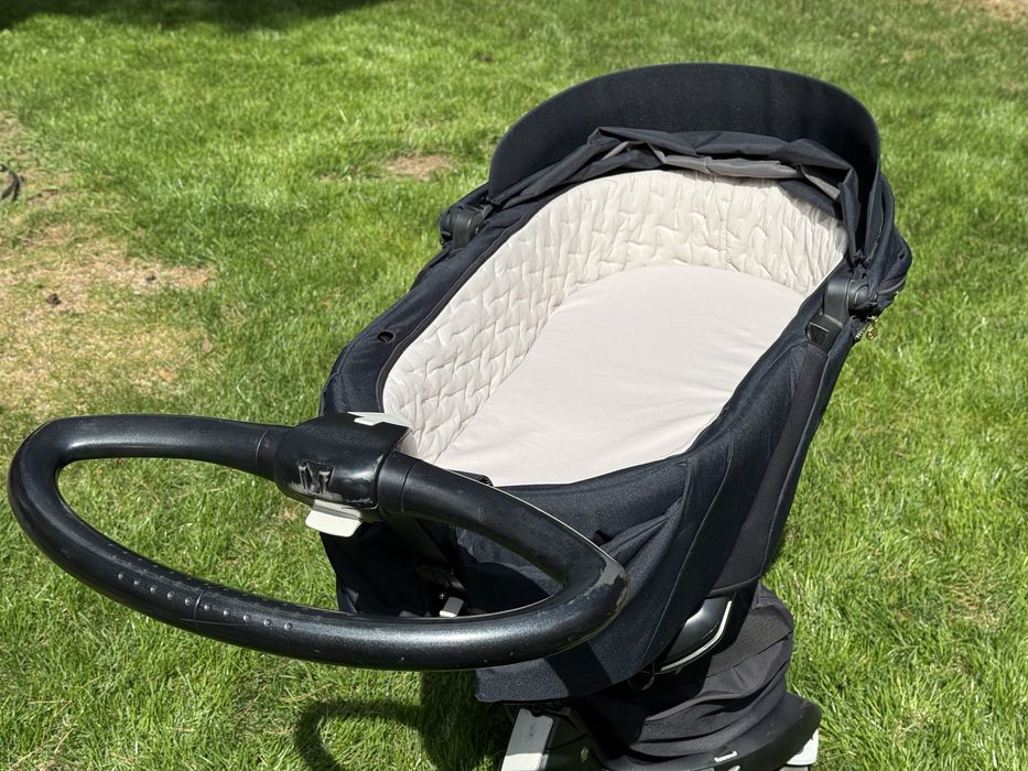 Wózek Stokke Xplory Black spacerówka gondola stan bdb