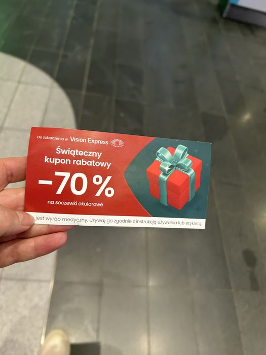 Kupon na dowolne soczewki okularowe vision express