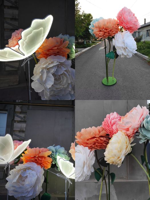 Продажа декора.Ростовые пионы ,180см
