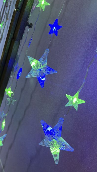 Гірлянда штора Зірки