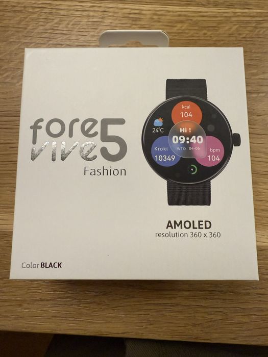 smartwatch Forever Forevive 5 SB-365 czarny
