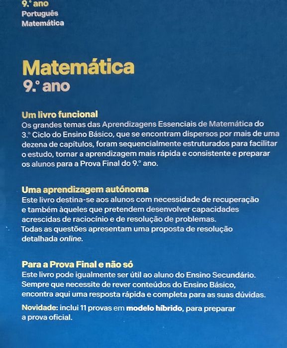 Exame Matemática 9⁰Anos - Livro de Preparação 2025 - [A ESTREAR]