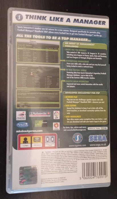 PlayStation Portable Football Manager Handheld 2007 PSP