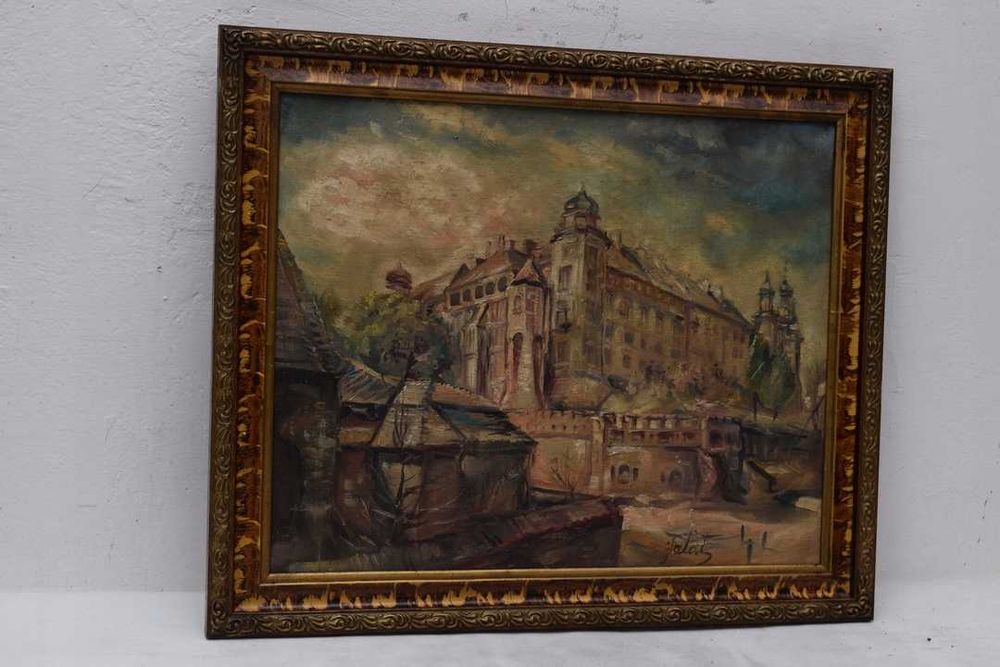 J. Fałat - Katedra na Wawelu - Kraków - Stary OBRAZ