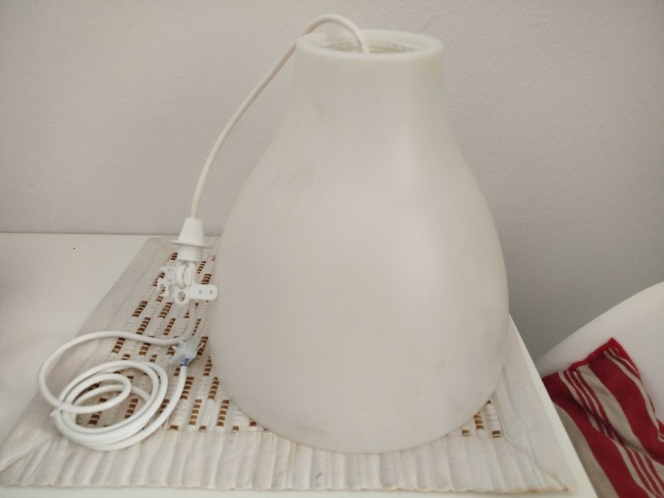 Conjunto de 8 candeeiros: teto e secretária // TROCA