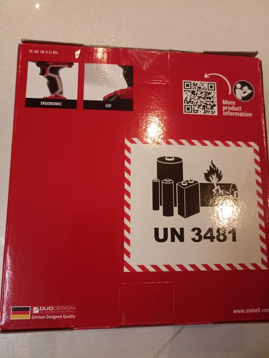 Wkrętarka Einhell 18v zestaw