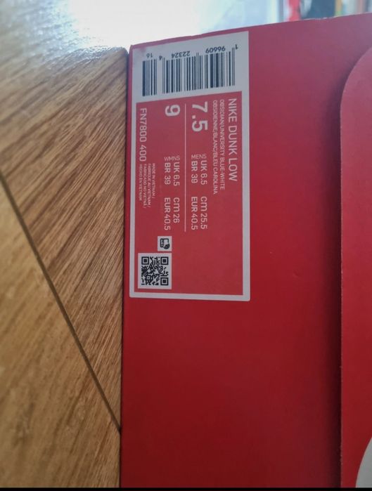 Nike dunk low granatowo-białe