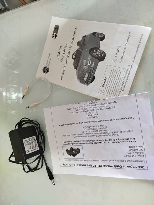 Carro Criança Fiat 500 bateria nova