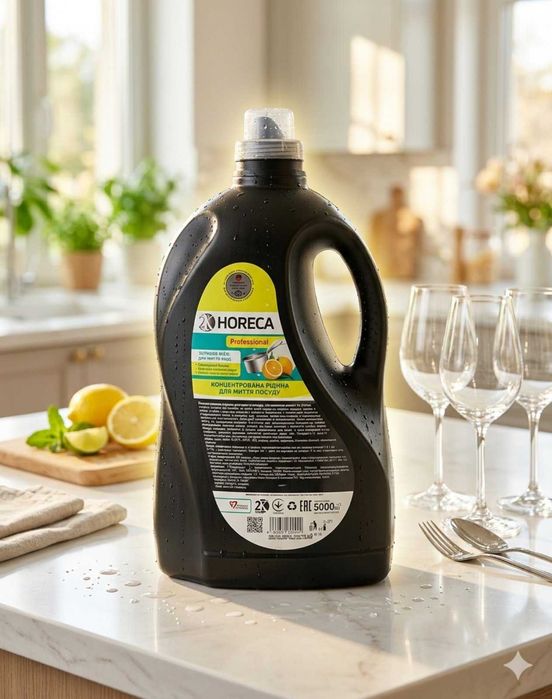 Засіб для миття посуду Horeca 5л з ароматом лимону