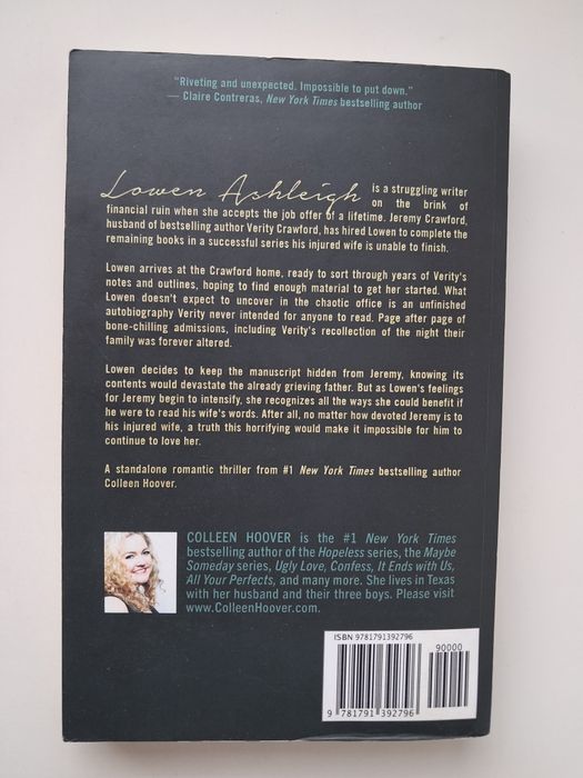"Verity" - Coleen Hoover (English)