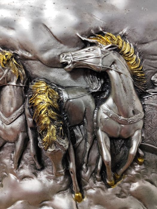 Quadro espetacular em prata maciça 925 Italiana.