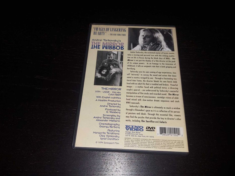 The Mirror - Andrei Tarkovsky DVD