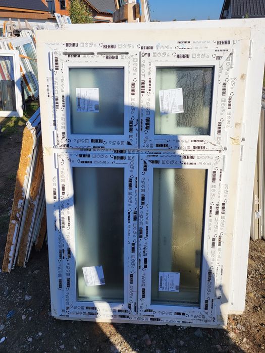 Okna PCV szer 125 x 52 wys