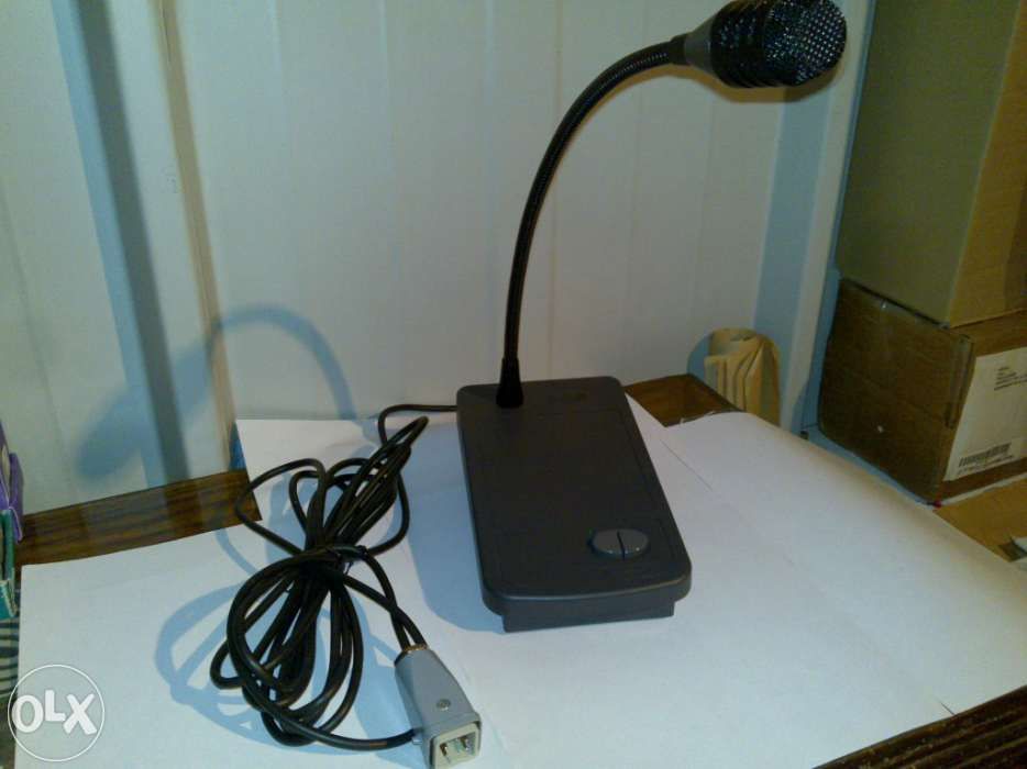 microfone paso b701-m312 (com pé/base) para secretária