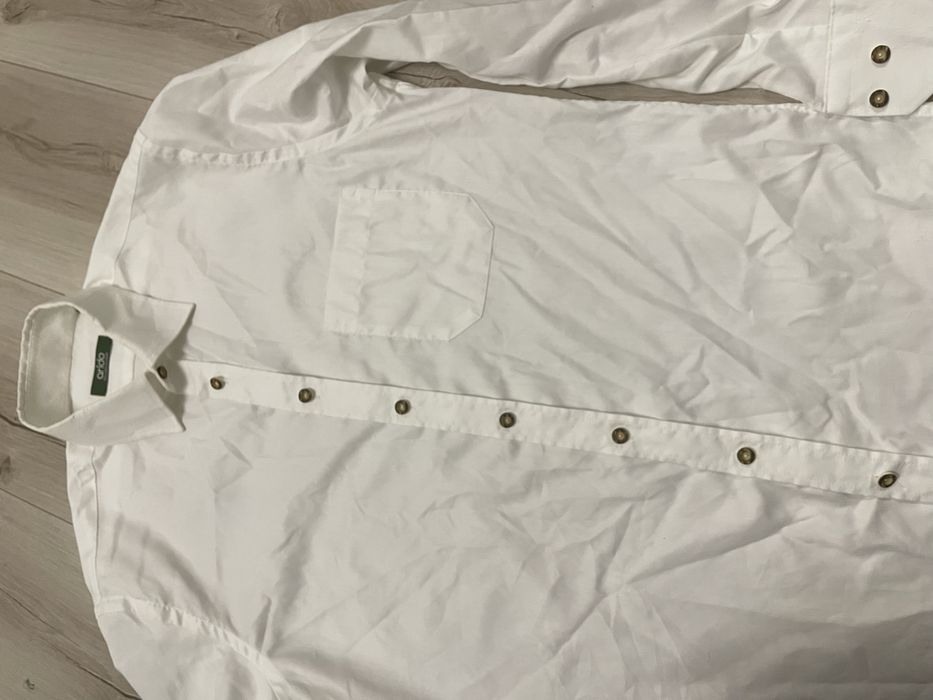 Підліткова, фірмова, білосніжна сорочка рубашка на 16-17 років