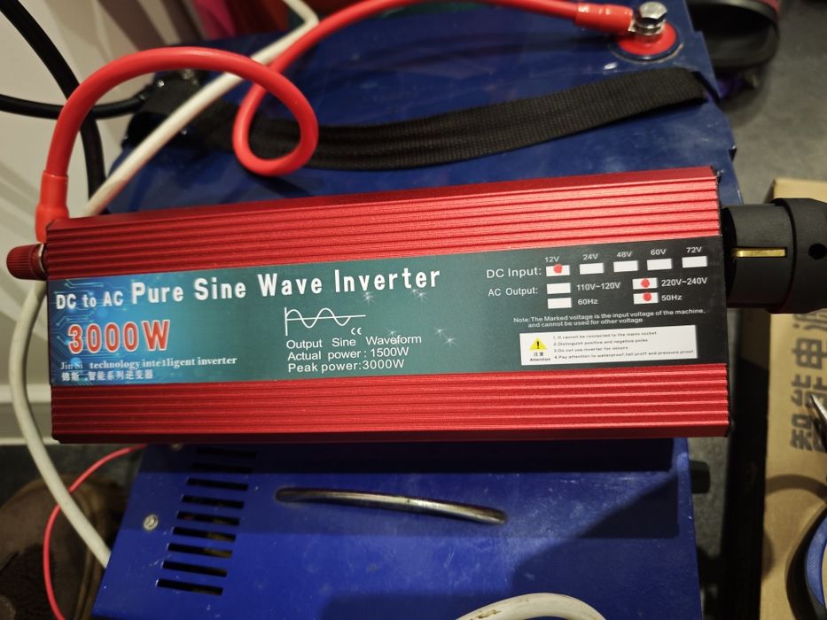 Інвертор 12в  3000Вт в піку  1500Вт - номінальна Чистий синус