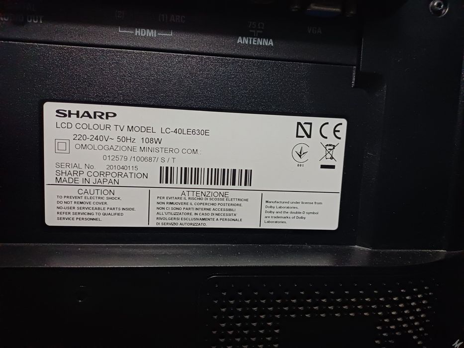 Sharp Aquos LC-40LE630E