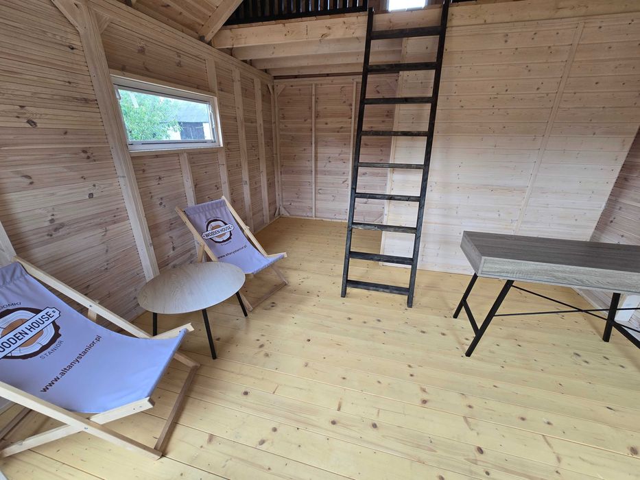 Domek drewniany typu STODOŁA 20m² – dostępne od ręki, szybki montaż!
