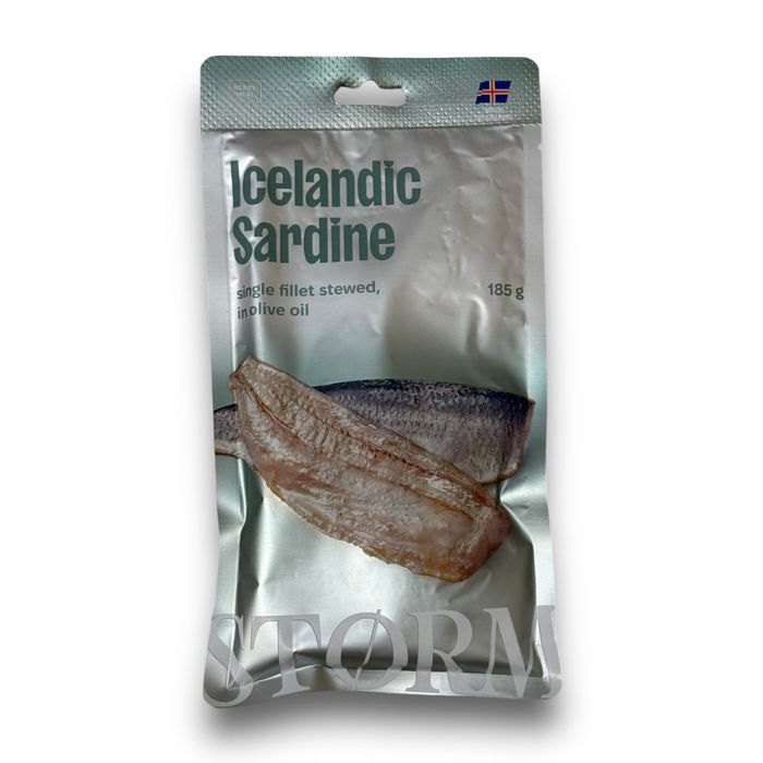 Сардины исландские Storm, филе томленное в оливковом масле 185 грамм