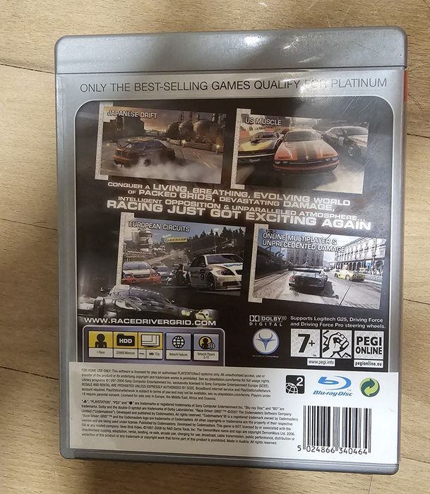 Racedriver Grid ps3 gra