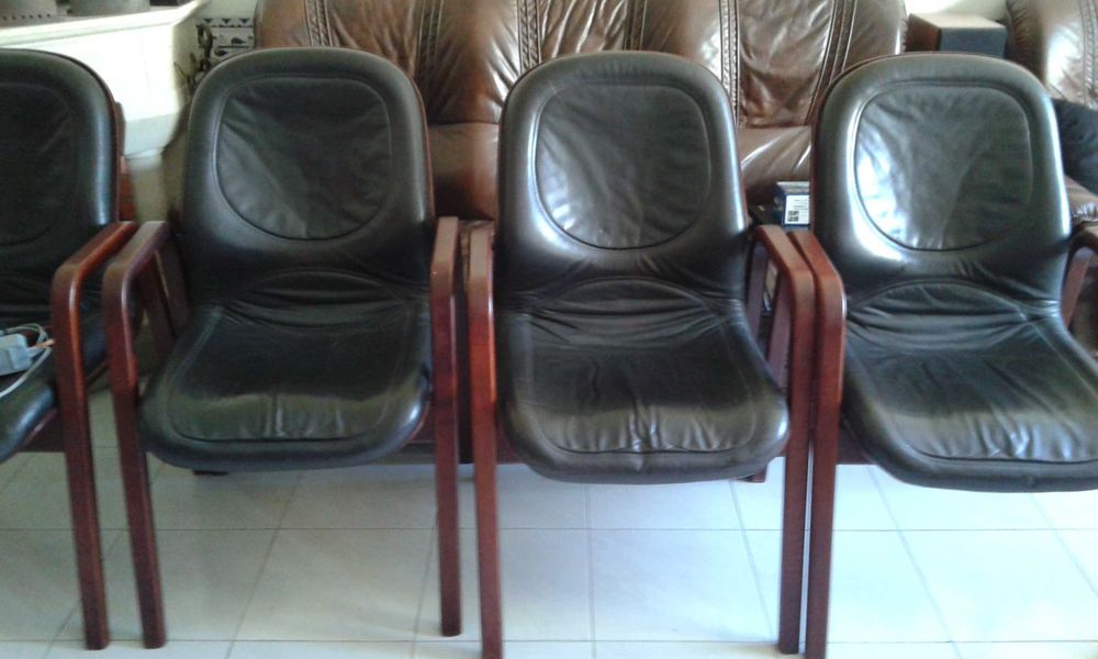 4 Cadeiras em pele, de alta qualidade - Volkle - Germany
