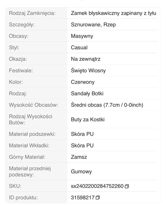 Czerwone zamszowe czółenka nowe roz. 41
