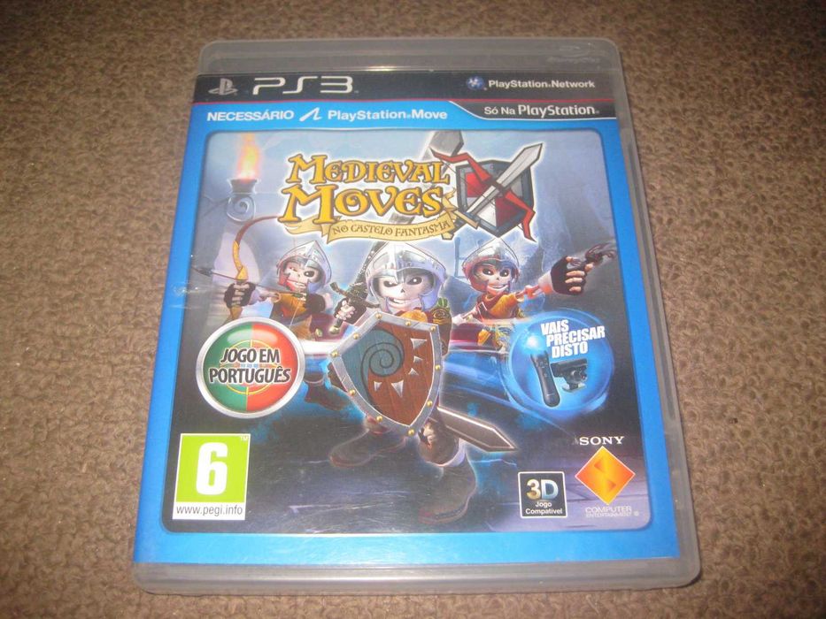 Jogo "Medieval Moves: No Castelo Fantasma" Playstation 3/Completo!64584889306883120