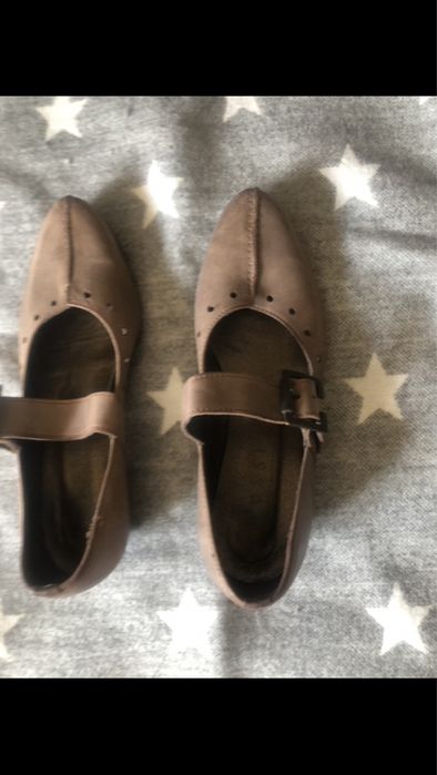 Buty skórzane brązowe 36 nessi, tanio