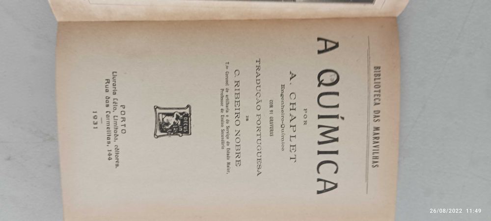 Livro Pa-1 - A.Chaplet - A Química