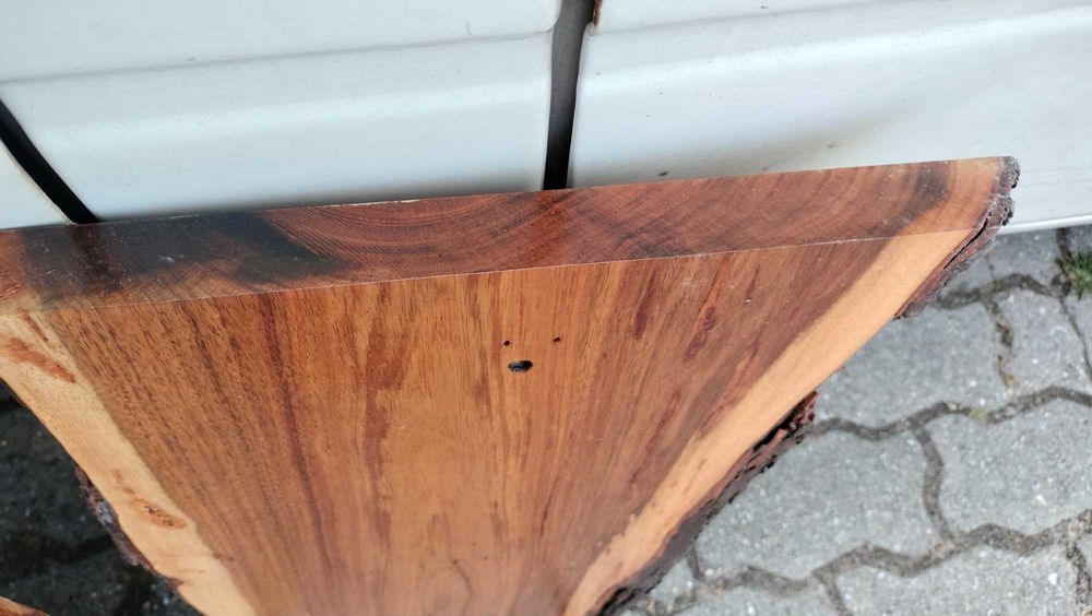 Tampo de madeira maciça de acácia