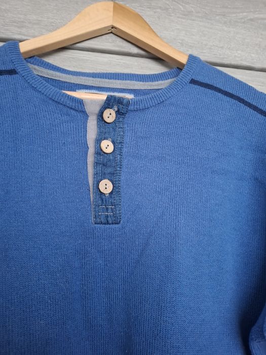 niebieski sweter męski L