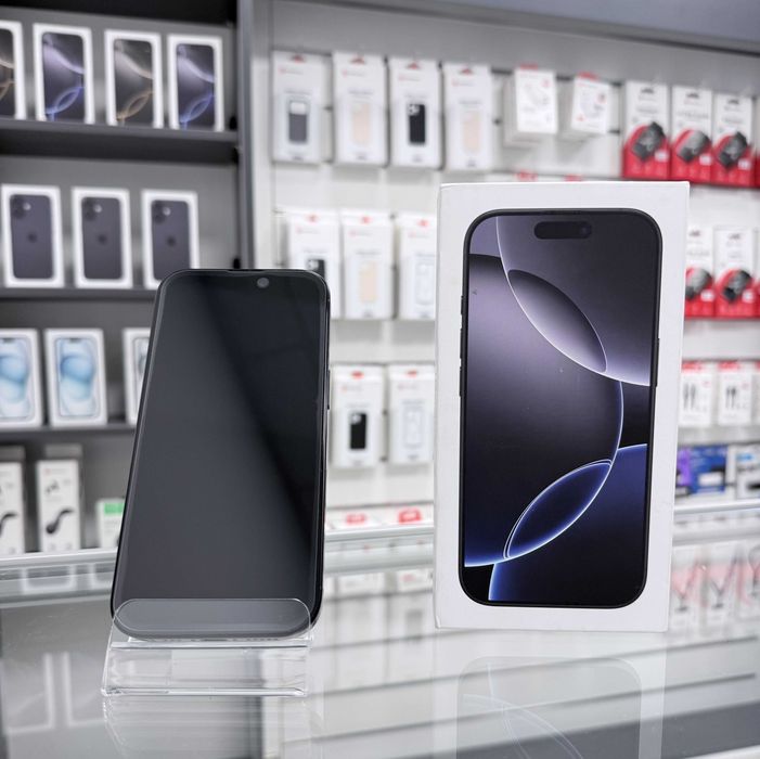 iPhone 16 Pro 128GB Black Titanium 100% bateria FV