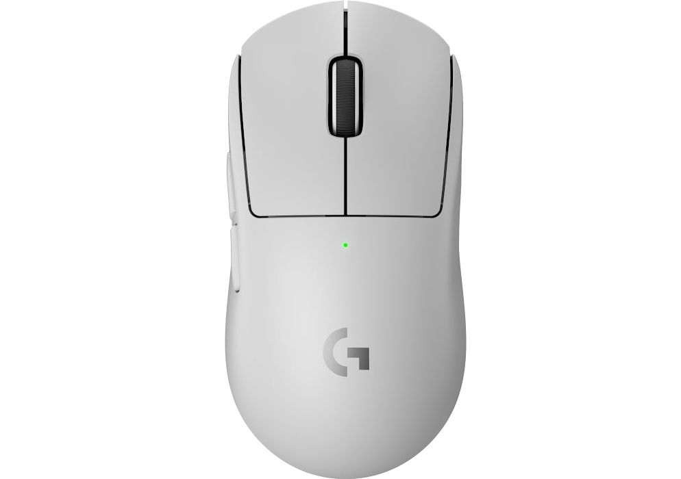 Бездротова ігрова оптична миша Logitech G PRO X SUPERLIGHT 2 White - ультралегка конструкція, сумісність з бездротовою зарядкою PowerPlay, 44 000 DPI