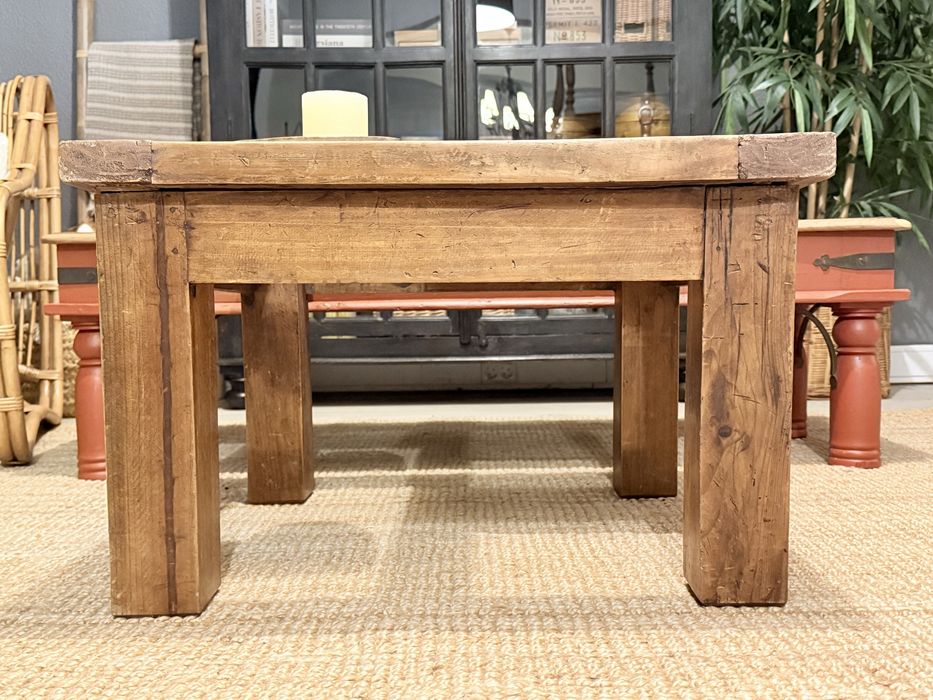 mesa, centro, apoio, sala, antiga, madeira, mexicana, rustica