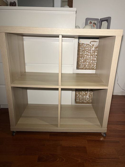 Kallax IKEA de 4 cubos,| carvalho com velatura,