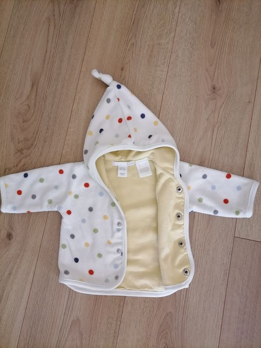 Zestaw dla dziewczynki 56, bluza polarowa H&M, spodenki